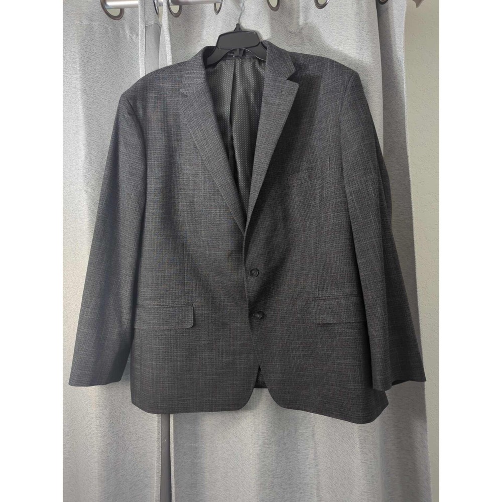 Shaquille O'neal Sport Coat Mens XLG TALL Gray Two‎ Button Pockets Classic Fit